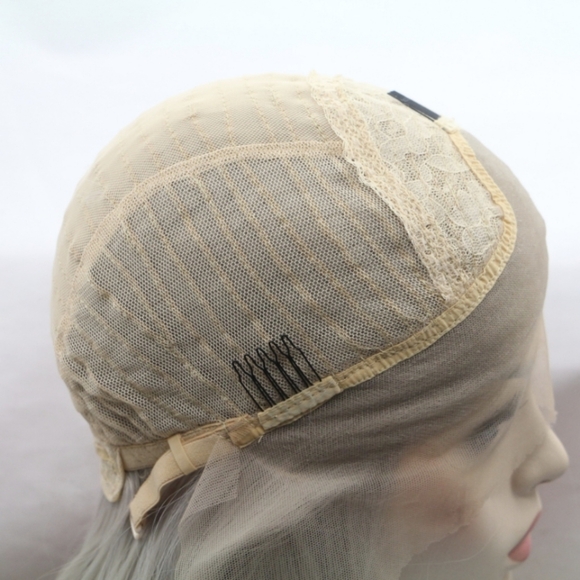 NEW 13*3" Lace Front Wigs Synthetic Mid-length Straight 12" 130% Density - Picture 8 of 10